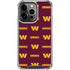 NFL Washington Commanders Blitz Series iPhone 15 Pro Clear Case